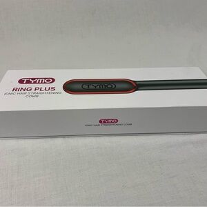 TYMO Ring Plus Ionic Hair Straightening Comb with Heat Glove and Clips